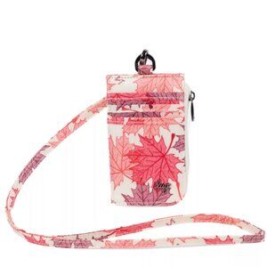 New (without tags) Lug Twister RFID Wallet Lanyard in Maples Cream